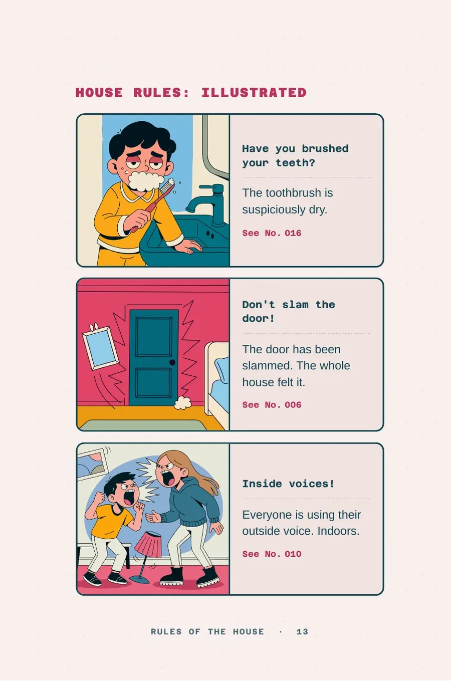 Page 13 of Because I Said So.