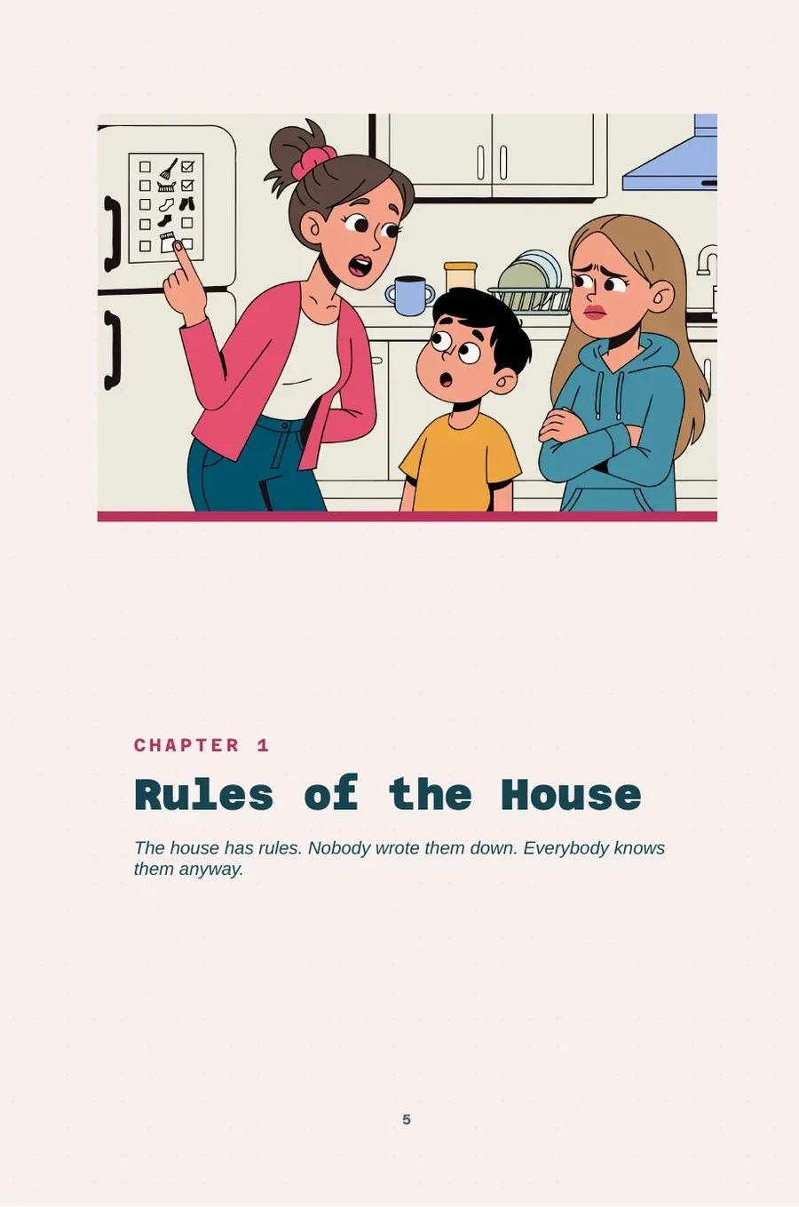 Page 5 of Because I Said So.